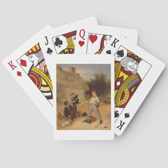 Baralho A armadilha de rato (óleo no painel) (Verso)