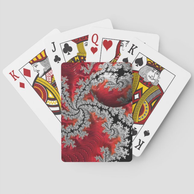 Baralho A Beleza dos Mandelbrots Jogando Cartões (Verso)