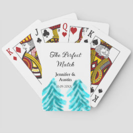 Baralho A combinação perfeita do casamento do pinheiro azu