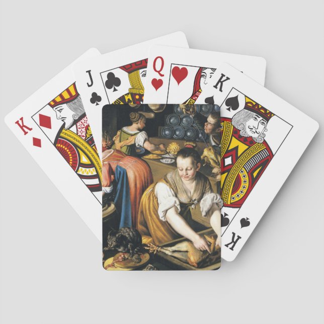 Baralho A cozinha em detalhes por Vincenzo Campi (Verso)