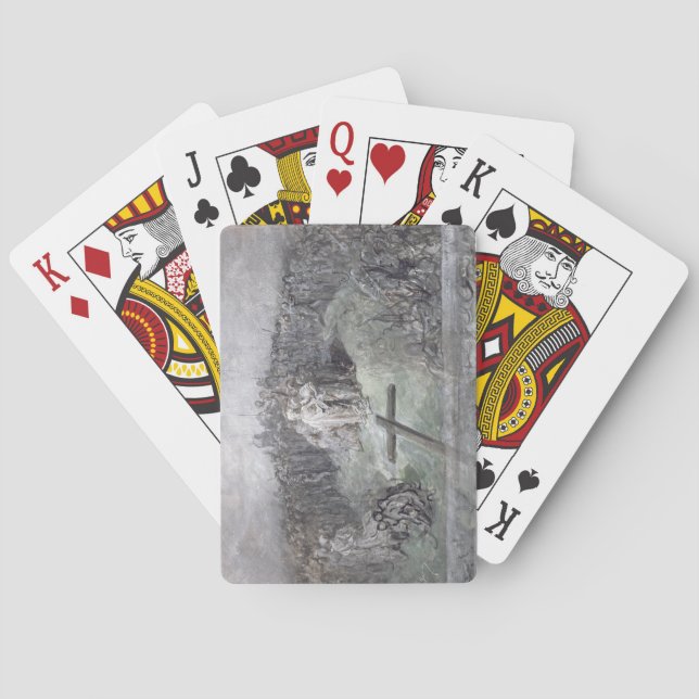 Baralho A crucificação (w/c e gouache no papel) (Verso)