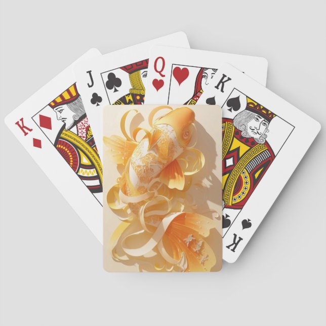 Baralho A dança do peixe-dourado (Verso)