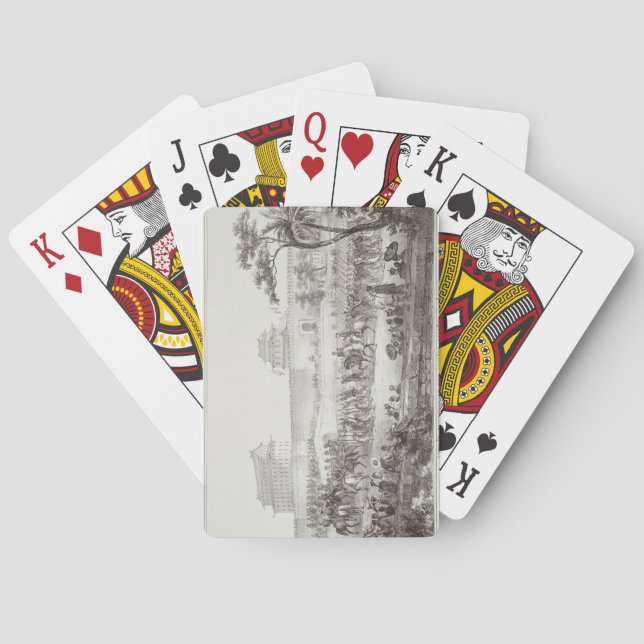 Baralho A entrada triunfal dos exércitos aliados em Peki (Verso)