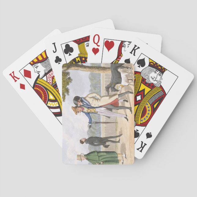 Baralho A excentricidade, chapeia 11 'do Qualifi (Verso)