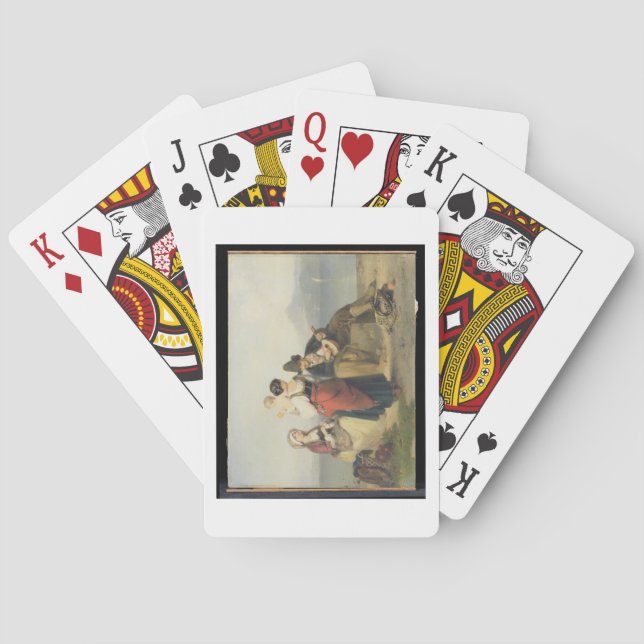 Baralho A família napolitana, 1865 (óleo no painel) (Verso)