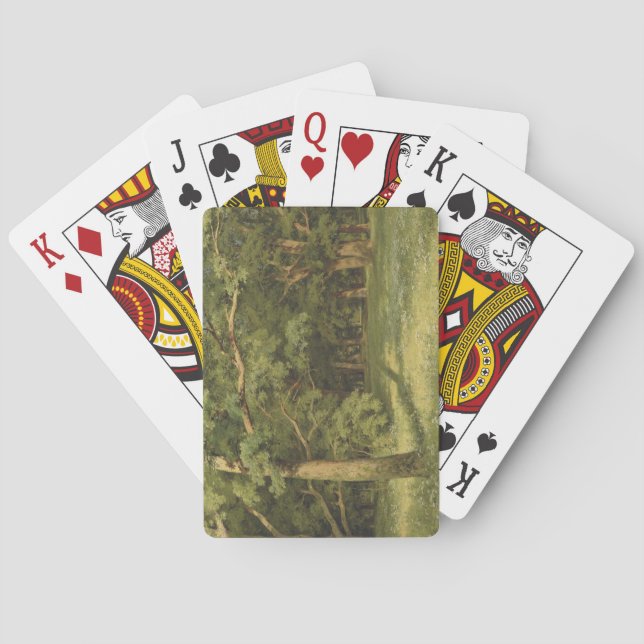 Baralho A Limpeza Florestal (Cena de Paisagem Florestal) (Verso)