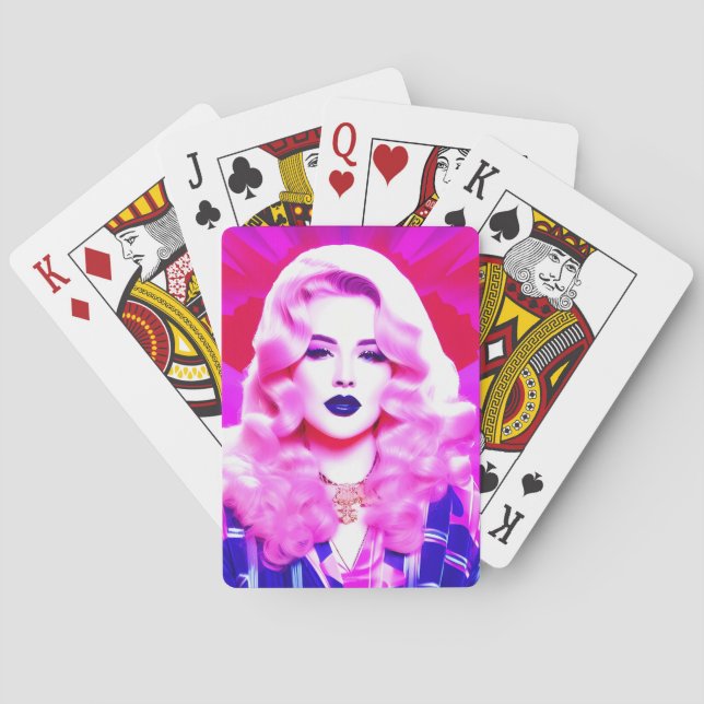 Baralho A magia glamour de um beijo azul soprado (Verso)