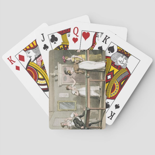 Baralho A Mesa Billiard, do Tour do Dr. Syntax em (Verso)