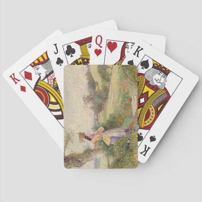 Baralho A Milkmaid, 1860 (Verso)