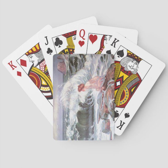 Baralho A mulher e a onda (por Frantisek Kupka) (Verso)