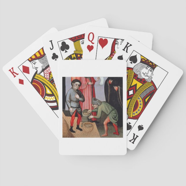 Baralho A multiplicação miraculosa da grão, detalhe (Verso)