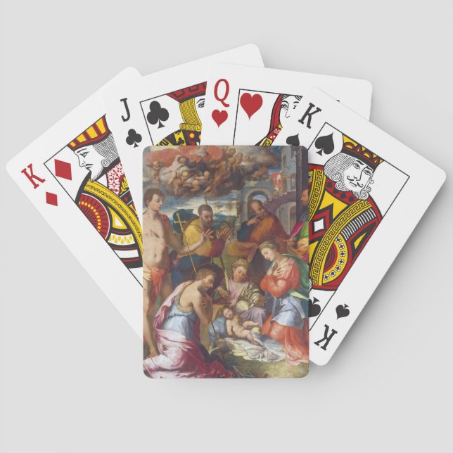 Baralho A Natal, 1534 (petróleo no painel) (Verso)