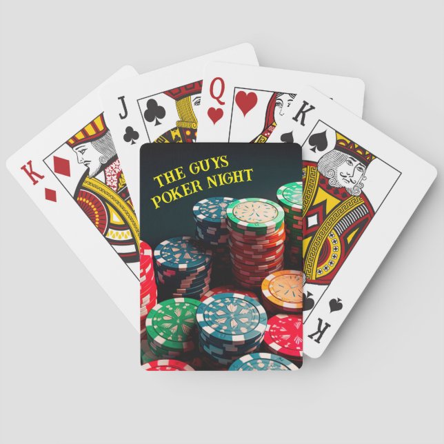 Baralho A Noite do Poker das Caras (Verso)