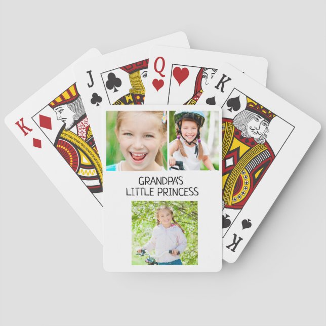 Baralho A pequena princesa 3 foto da neta (Verso)