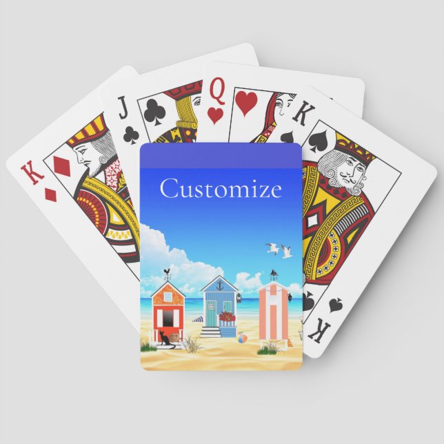 Baralho A praia fina e elegante arranca o trovão (Verso)