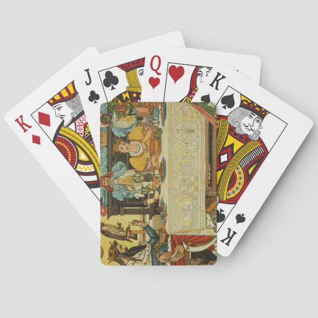 Baralho A princesa Parte seu comensal com o sapo, de (Verso)