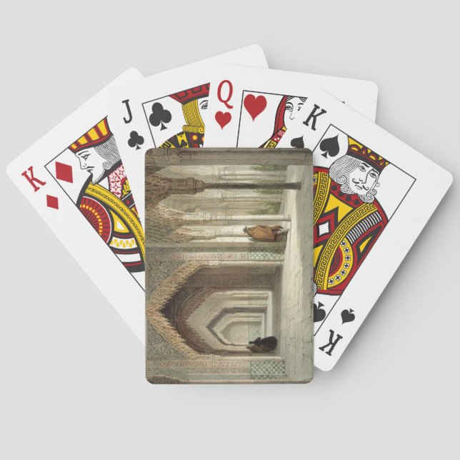 Baralho A sala da corte do Alhambra, Granada, 1853 (Verso)