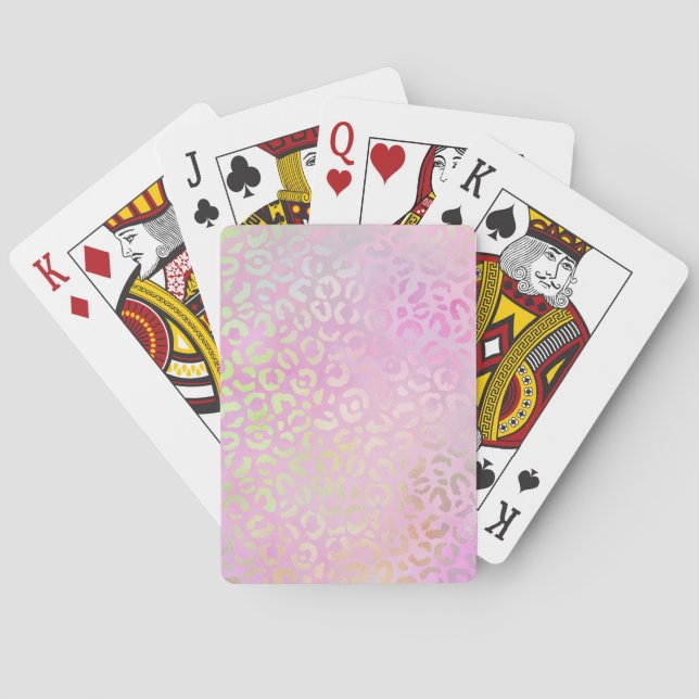 Baralho A Série Leopardo Iridescente Design 1 (Verso)