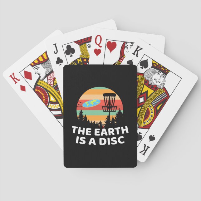 Baralho A Terra É Um Golfe De Disco (Verso)
