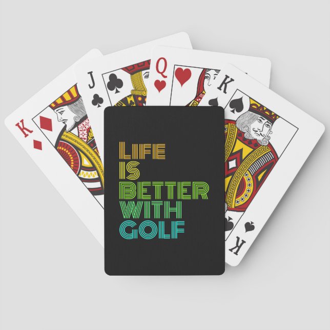 Baralho A Vida É Melhor Com Golfe (Verso)