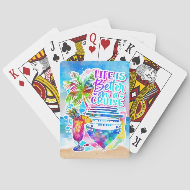 Baralho A vida é melhor em cruzeiro (Verso)