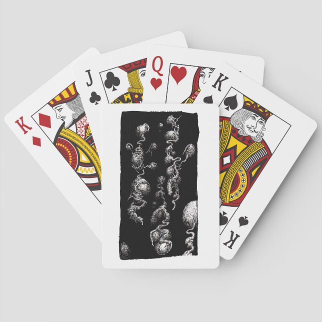 Baralho Aberrações orgânicas flutuantes (Verso)