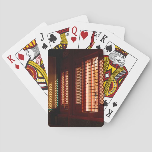 Baralho Aberturas da janela de malha de luz (Verso)