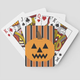 Baralho Abóboras de Halloween Divertidas e Elegantes
