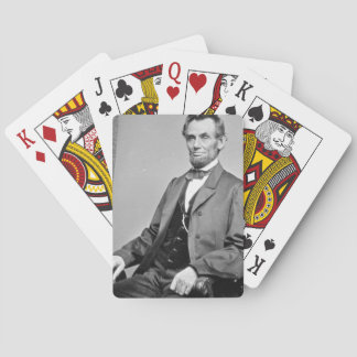 Baralho Abraham Lincoln jogando cartas