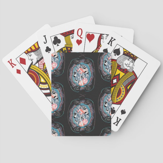 Baralho Abstract pattern , seamless illustration 7 (Verso)