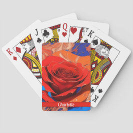 Baralho Abstrato artístico marbled Rosa