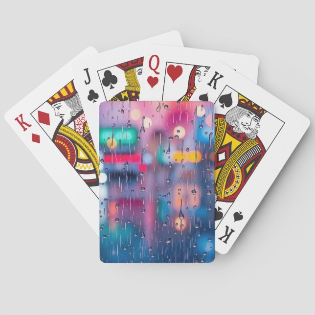 Baralho Abstrato Bokeh Rain (Verso)