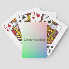 Baralho Abstrato de cores personalizadas do arco-íris verd