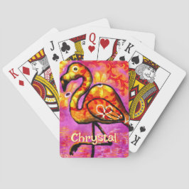 Baralho Abstrato Flamingo Bird Personalizado