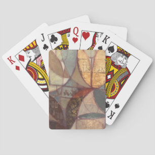 Baralho Abstrato Floral Leaf Painting de Norman Wyatt