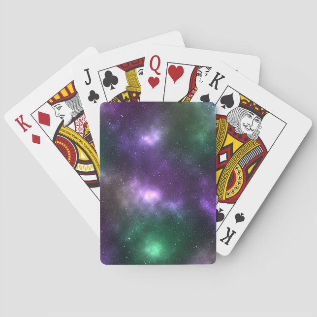 Baralho Abstrato Galaxy Digital Art: Versão 50 (Verso)