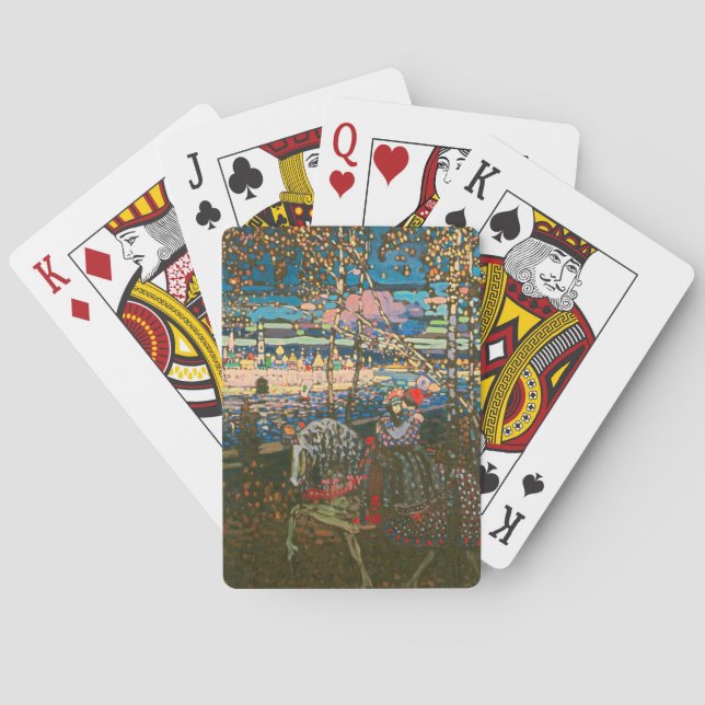 Baralho Abstrato Kandinsky Casal Anel Colorido (Verso)