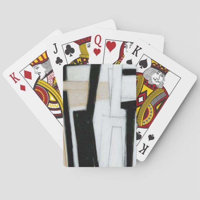 Baralho Abstrato preto e branco (Verso)