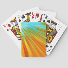 Baralho Abstrato vermelho amarelo alaranjado listras em az