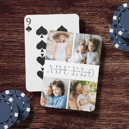 Baralho Abuelo Fotografia Colagem e Nomes de Netos