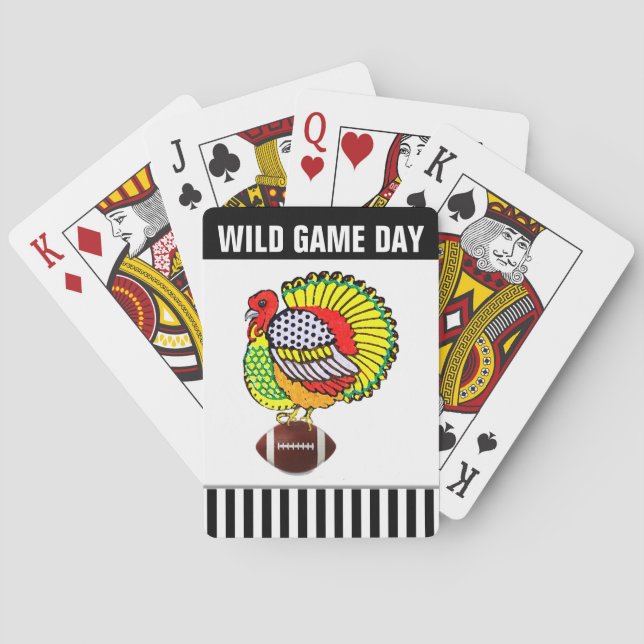 Baralho Ação de Graças engraçada (Verso)