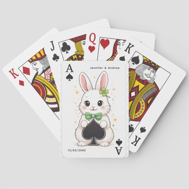 Baralho Ace of Spades Lucky Rabbit Poker Card  (Verso)