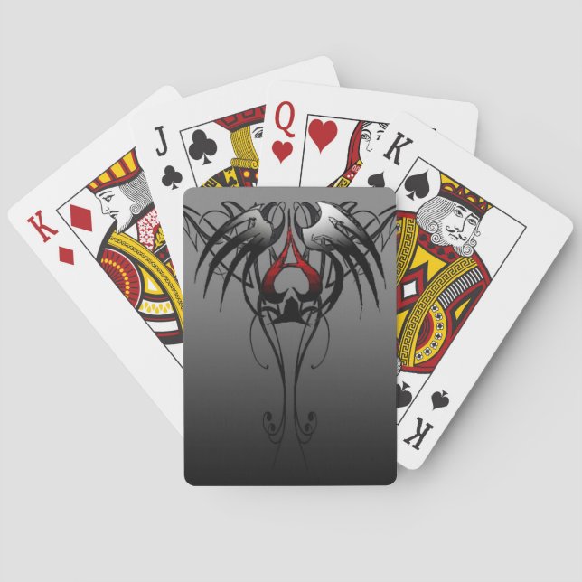 Baralho ace of spades tribal playing cards (Verso)