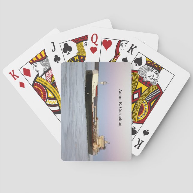 Baralho Adam E. Cornelius jogando cartas (Verso)