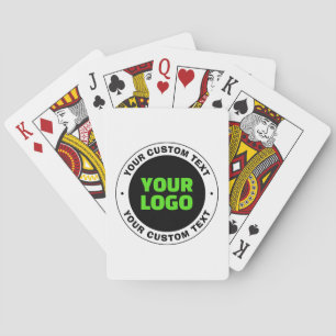 Baralho Adicione o logotipo da sua própria empresa ou o De