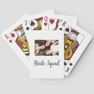 Baralho Adicione o seu nome de foto: bridesmaid squad brid