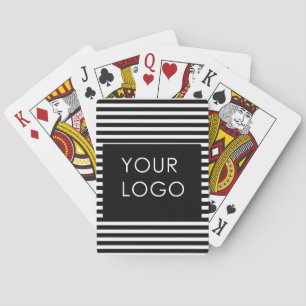 Baralho Adicione seu logotipo Fitas Pretas para Empresas P