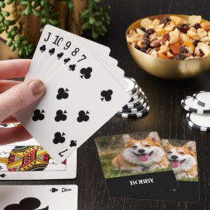 Baralho Adicione sua própria foto e nome do cachorro