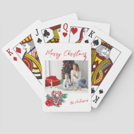 Baralho Adorável Candy Canes | Foto da família natalina