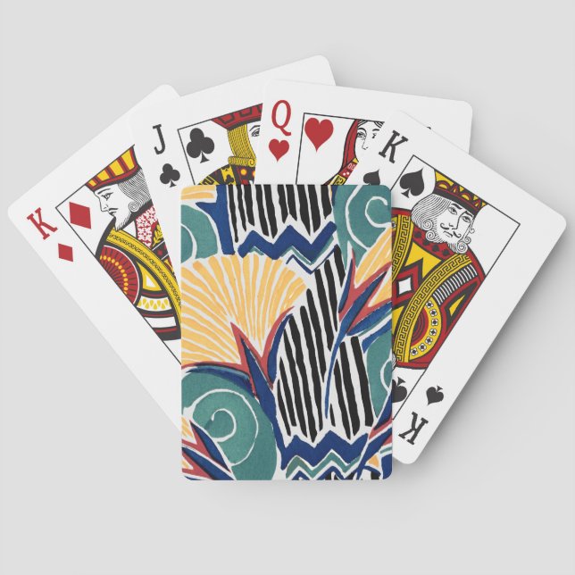 Baralho Aesthetic flower pattern background  (Verso)